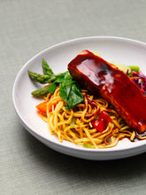 Teriyaki Salmon with Egg Noodles