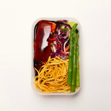 Teriyaki Salmon with Egg Noodles